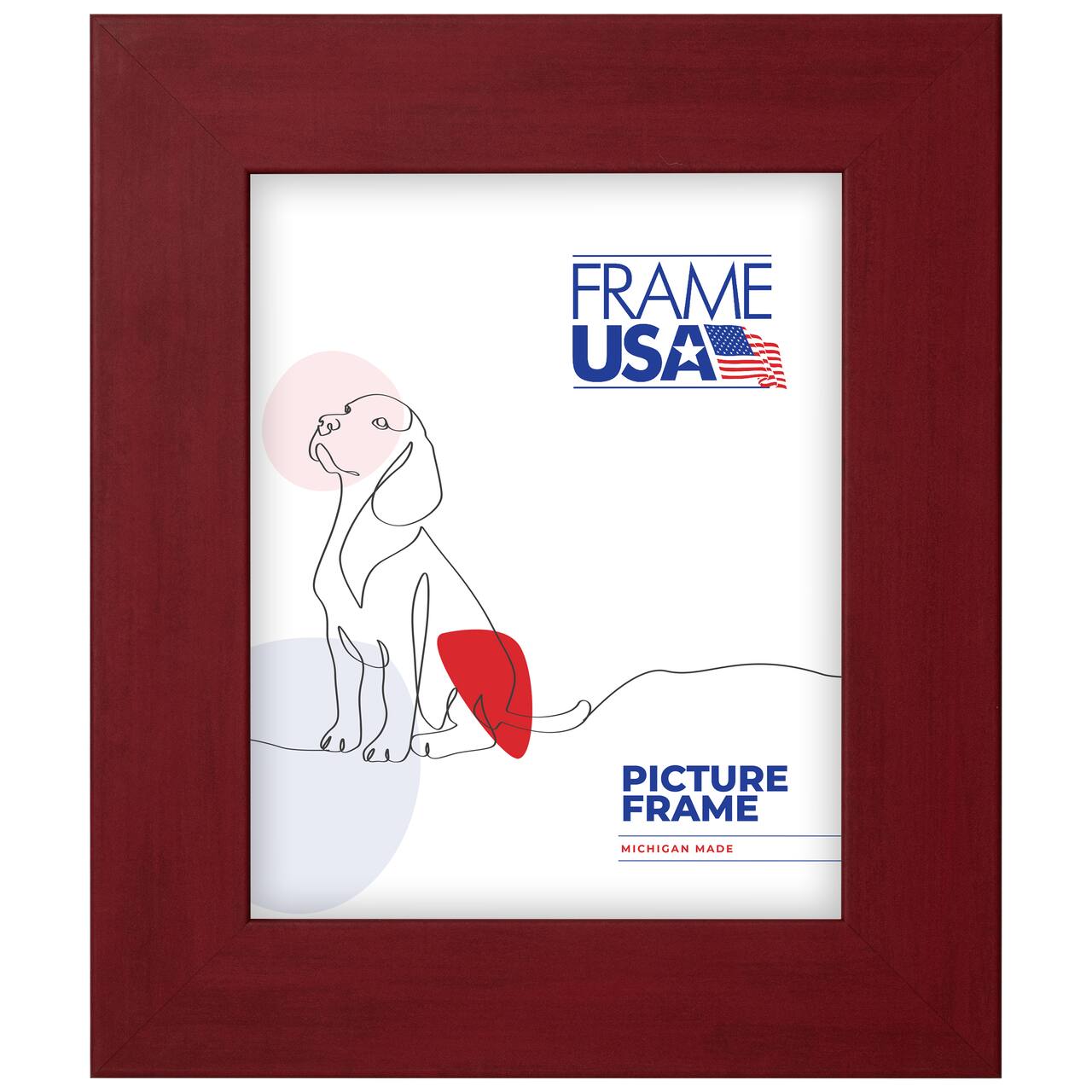 Frame USA Colori Large Red Single Image Picture Frame